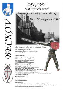 Beckovské slávnosti 16-17.8.2008