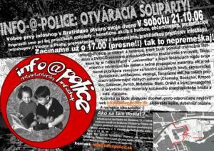 INFO-@-POLICE: Otváracia solipárty!