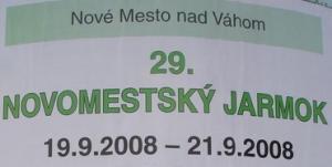 Novomestský Jarmok 2008 - program